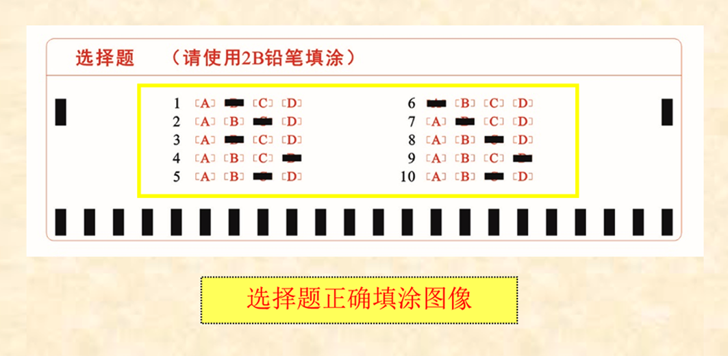 成人高等学校招生全国统一考试考生答题须知(6)